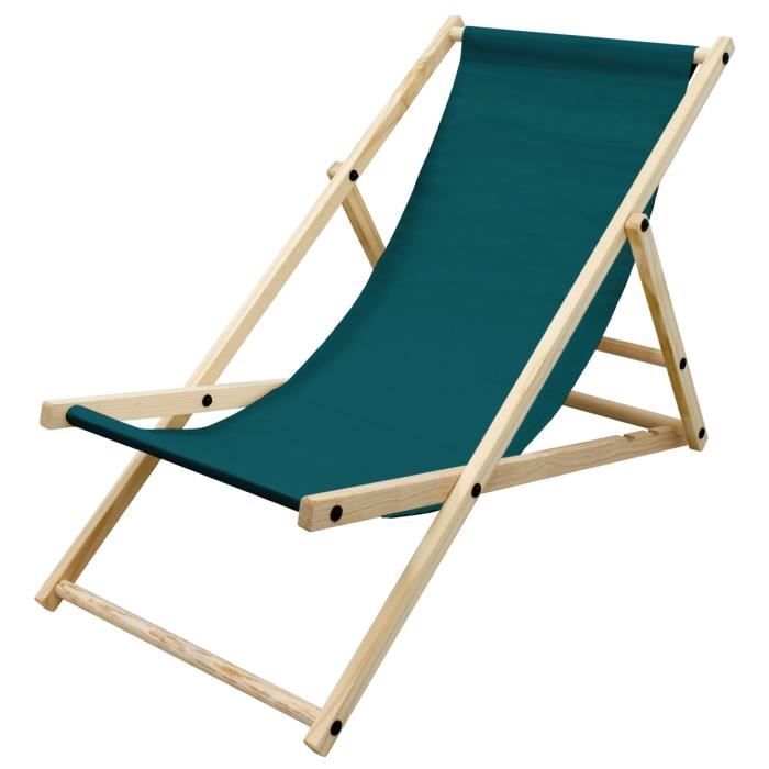 ecd germany chaise longue de jardin en bois de pin - 3 positions de couchage - jusqu'à 120 kg - gris clair