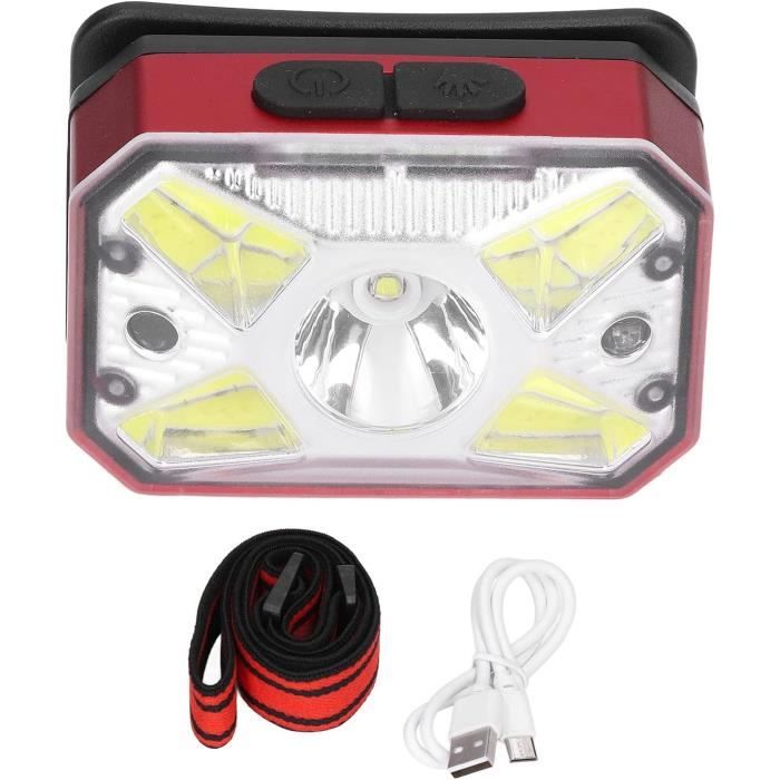 Lampe Frontale De Camping, 4 Modes, Lampe Frontale Usb Réglable Et