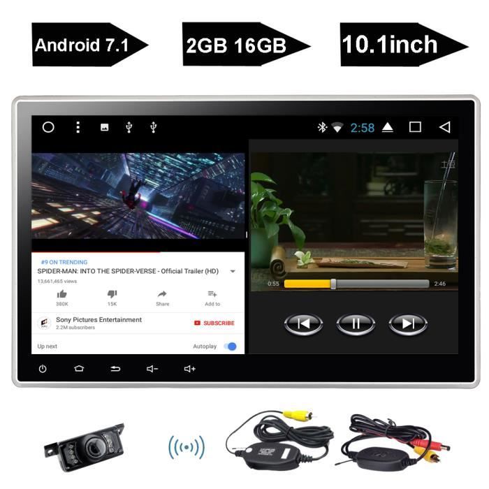 10.1" écran rotatif Android 7.1 de 2