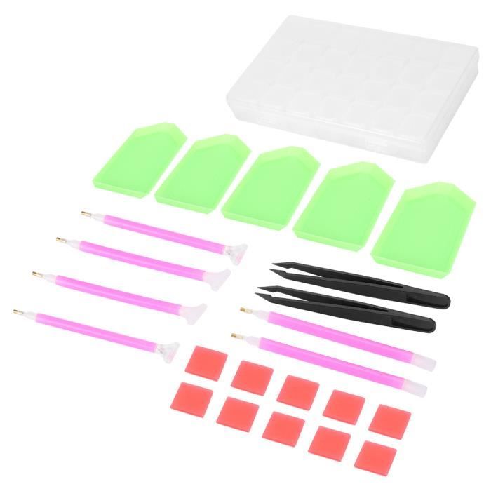 ANCLLO 100 Pièces Sacs Ziplock Deux Couleurs Pour Peinture Diamant - 7x11 Cm Accessoires Stockage
