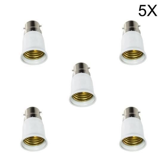 Adaptateur Pour Ampoules De B22 A E27 Avec Flexible Orientable Converti