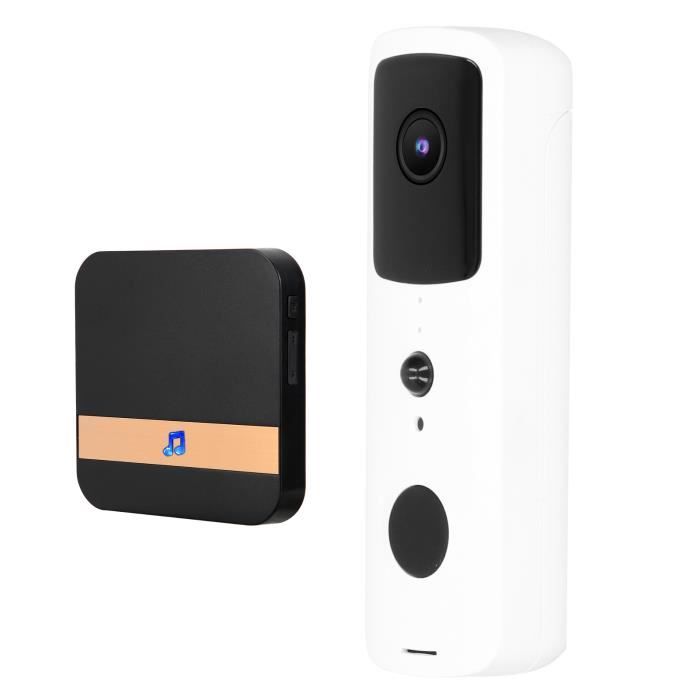 Sonnette WiFi intelligente vidéo sans fil avec caméra, interphone  intelligent vocal à écran distant - Cdiscount Bricolage