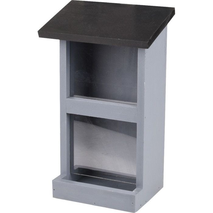 Meilleurs prix pour Mangeoire silo - FLAMINGO - Womba maison grise - Pour oiseaux sauvages - Plastique et métal