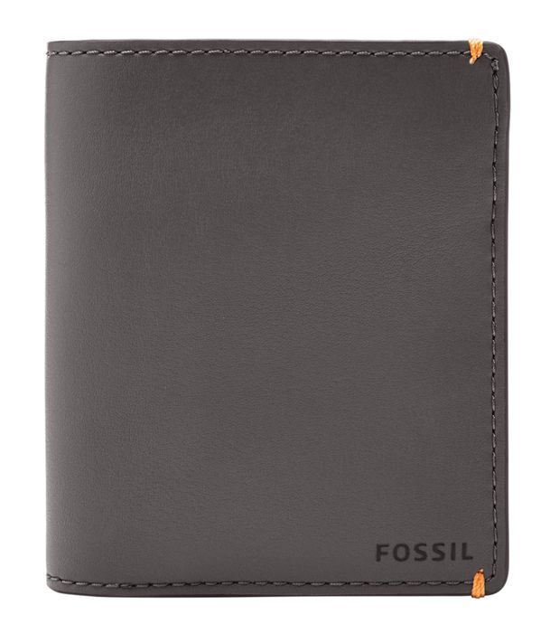 FOSSIL Joshua Vegan Cactus Front Pocket Wallet Lead Gray [209449