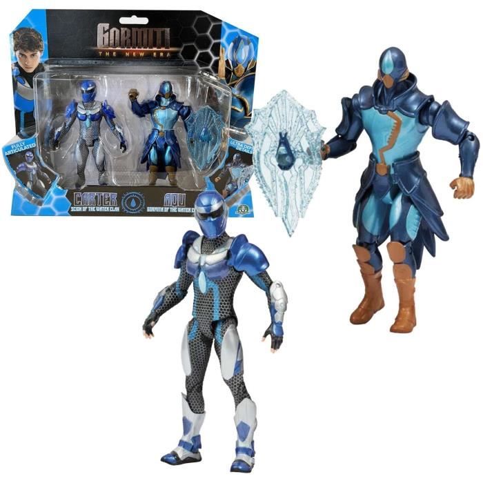 Coffret figurines GORMITI Scion et Gormiti associé Eau Carter et Aqu 15 cm À partir de GRV194