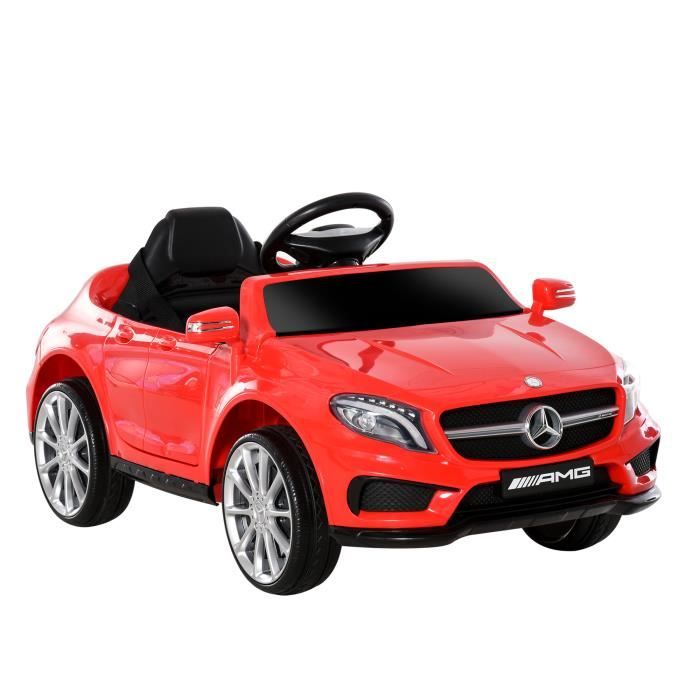 Voiture véhicule électrique enfants Mercedes GLA AMG 6 V 15 W V. max. 7  Km/h télécommande effets sonores + lumineux rouge - Cdiscount Jeux - Jouets