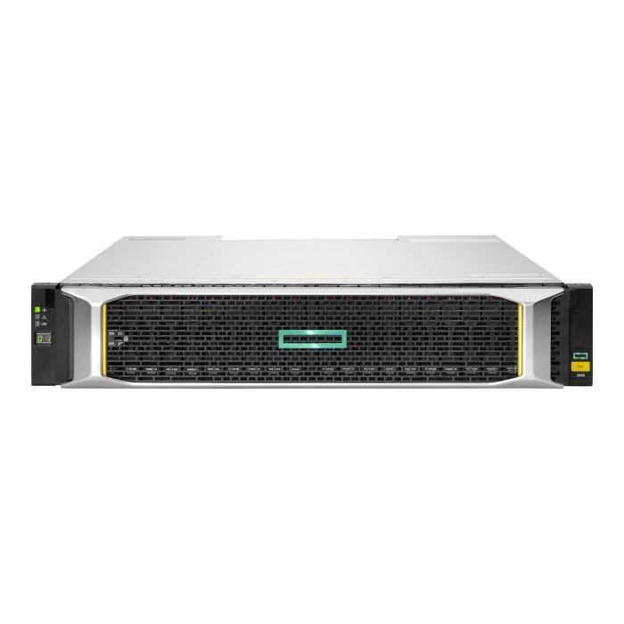- Hewlett Packard Enterprise - HPE Modular Smart Array 2060 10GbE iSCSI SFF Storage - Baie de disques - 0 To - 24 Baies (SAS-3) -