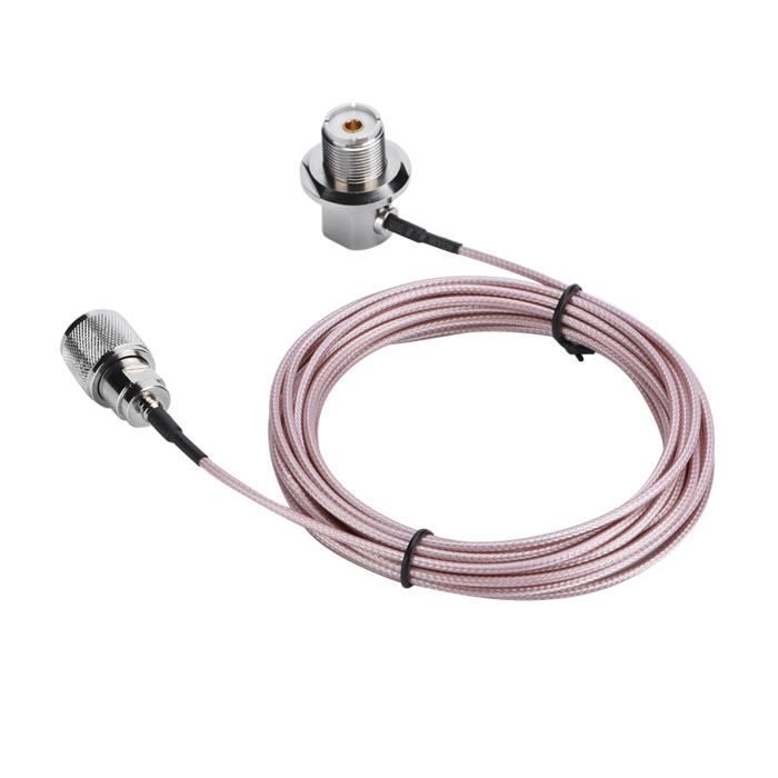 Cordon Rallonge Coaxial PL259 5 Mètres - Pour CB Radio, Marque ASTON, Neuf