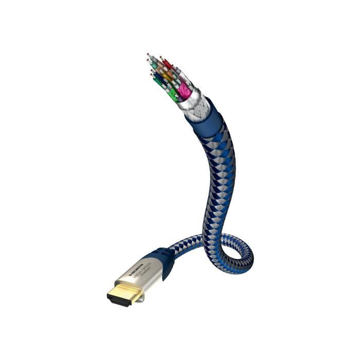 Câble HDMI - Inakustik - 0042302 - 2 m - 3840 x 2160 pixels - Compatibilité 3D