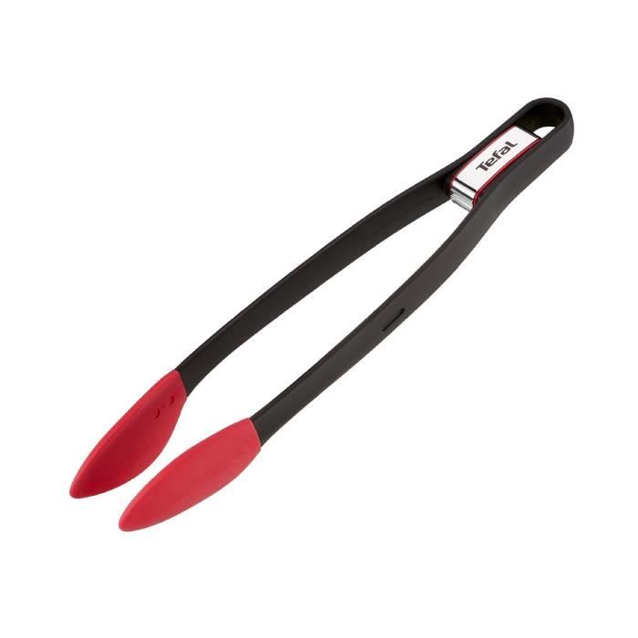 TEFAL INGENIO Pince à aliments K2060714 noir et rouge