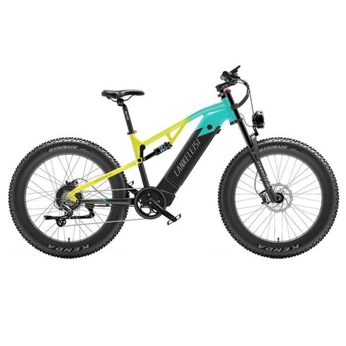 LANKELEISI RV800 vélo électrique 26*4.0 ''roue 48V 750W moteur Bafang 20Ah batterie Samsung 120-150kmautonomie