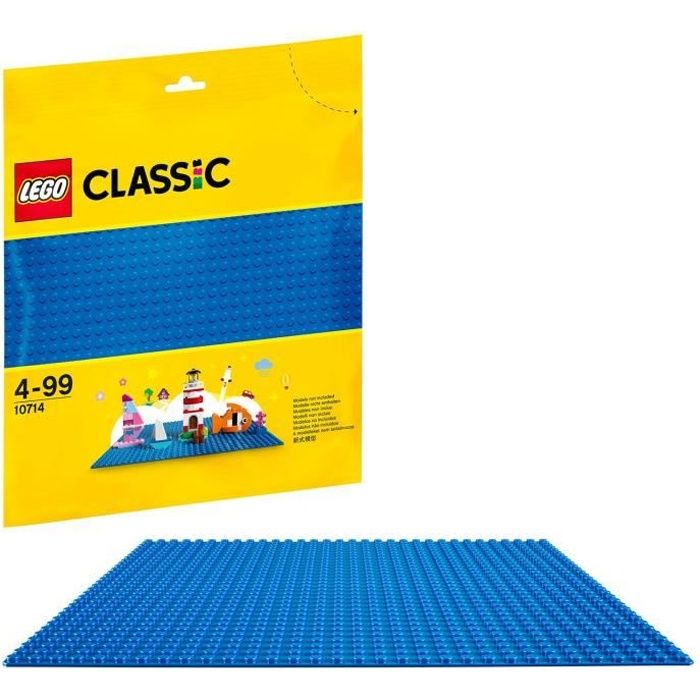 LEGO® Classic 10714 La Plaque de Base Bleue, 32x32, Jeu de Construction Éducatif, Créatif