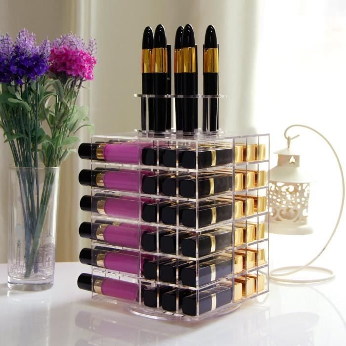Lifewit Boite De Rangement Cosmetique En Acrylique Pour Rouge A