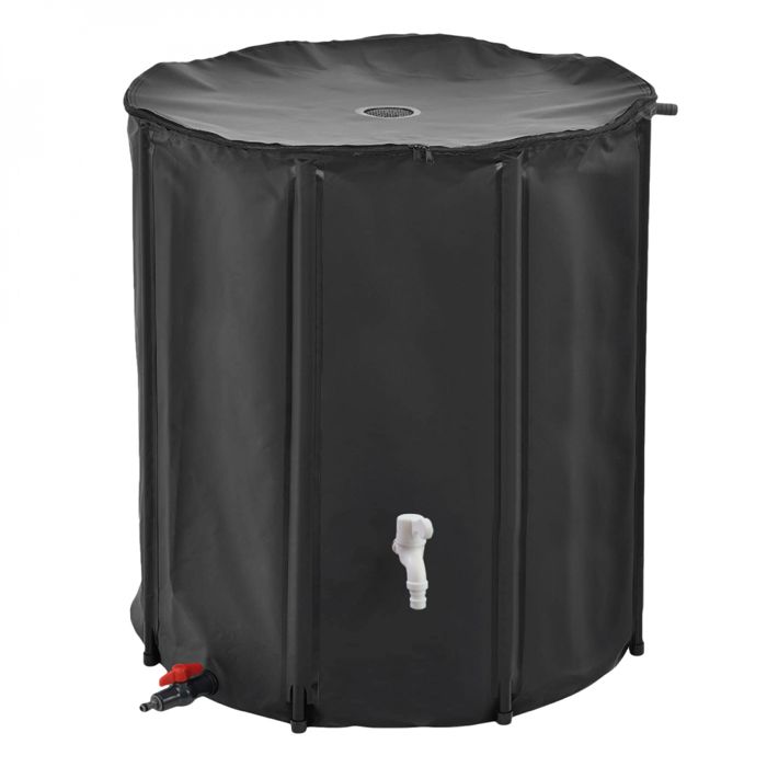 LINXOR R&eacute;servoir souple, r&eacute;cup&eacute;rateur d'eau de pluie pliable - 200 L - Noir