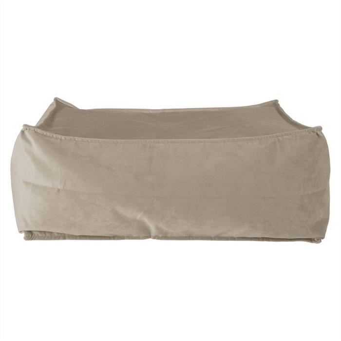 Pouf Poire Classique avec Repose-Pied Lounge Pug/® Stonewashed Gris