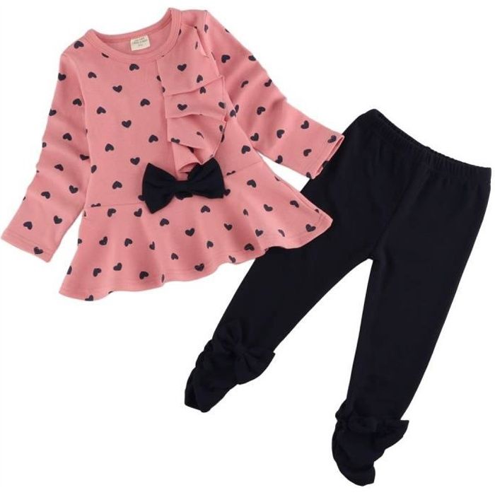 Automne Vetements Bebe Fille Mignonne 2pcs Set Rose Cdiscount Pret A Porter