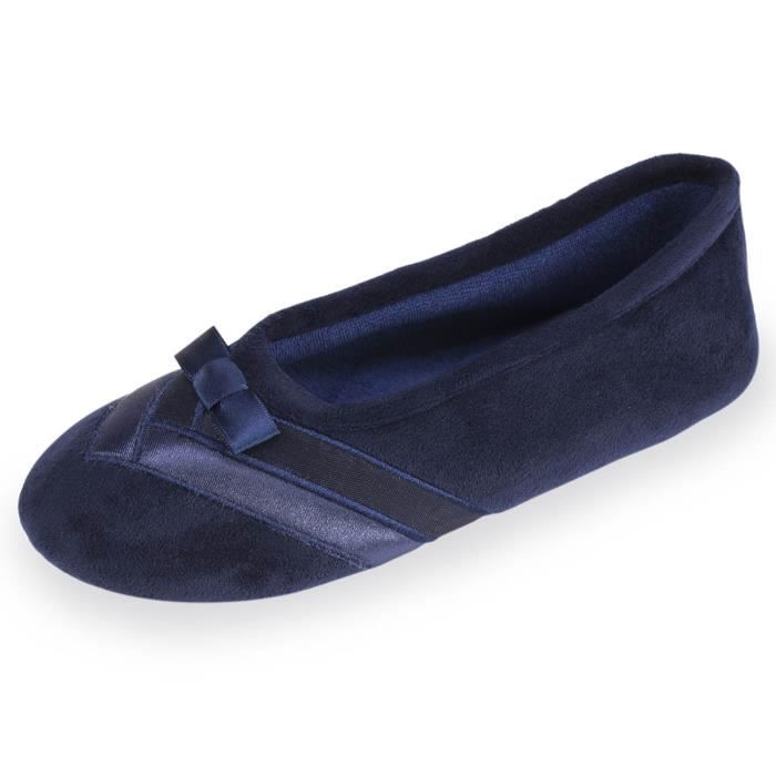 Chaussons Ballerines Femme En Feutre - Semelle Mémoire De Forme Antidérapante, Tailles 37 à 44