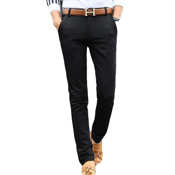 Chino noir homme on sale