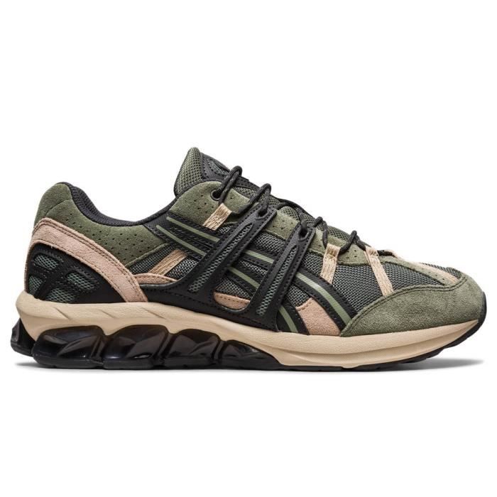Baskets Asics Gel Sonoma 180 Homme Kaki Tige Textile Bleu Plat Lacets Kaki Cdiscount Chaussures