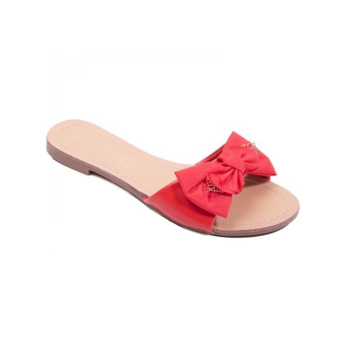 Claquette femme rouge store