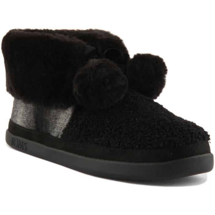 Pantoufles Fille Doublure Fourrure Chaude – Motif Minnie Style Adorable & Confort D'Hiver