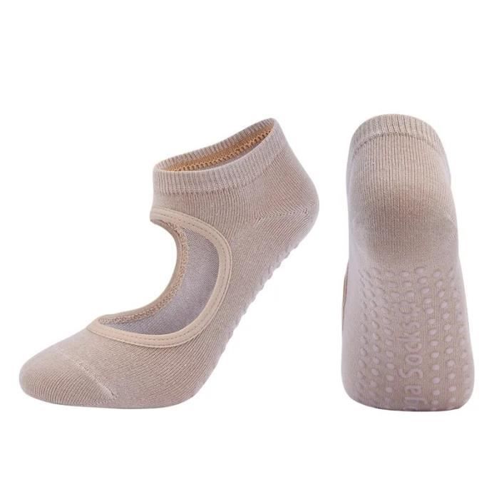 6 Paires De Chaussettes Antidérapantes Pour Pilates Et Yoga - Taille 36-40 - Semelle En Silicone - Confortables Et Respirantes
