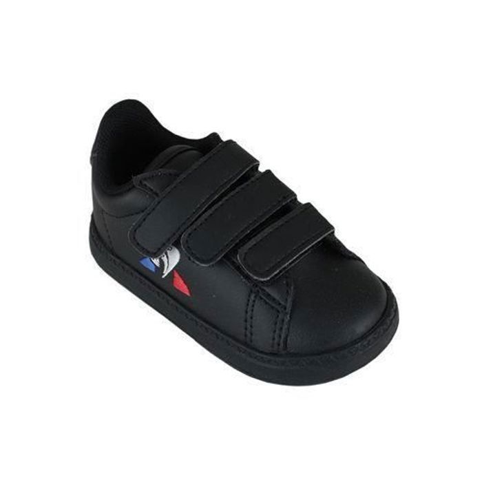 Basket - Le Coq Sportif - COURTSET inf 2010070 - Noir - Cuir confortable - Scratch - Terrain synthétique Basket - Le Coq Sportif - COURTSET inf 2010070 - Noir - Cuir confortable - Scratch - Terrain synthétique