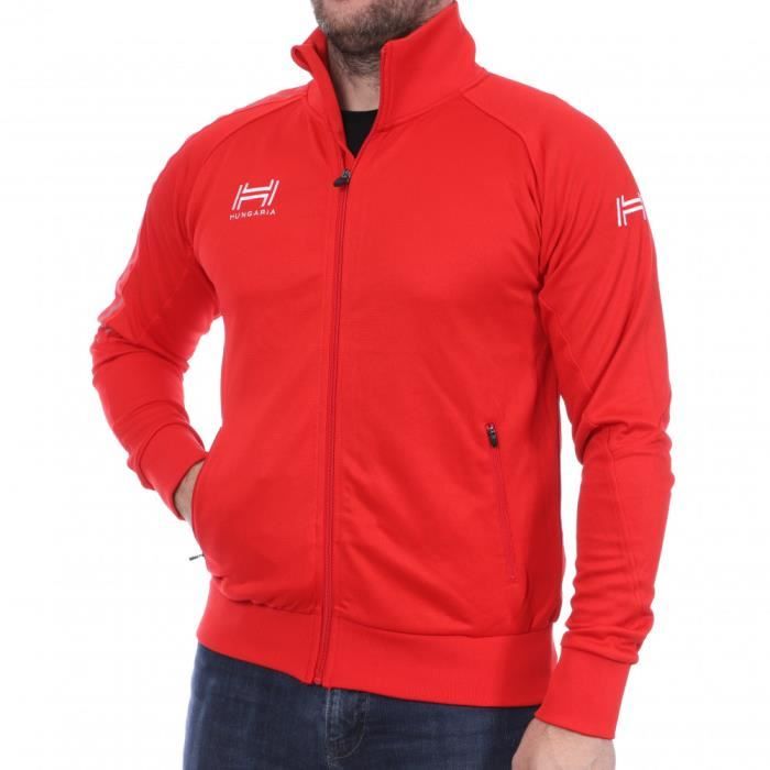 Veste rouge online homme sport