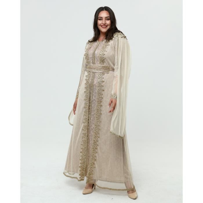 robe caftan blanche