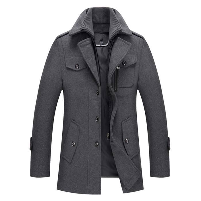 Caban homme gris hotsell