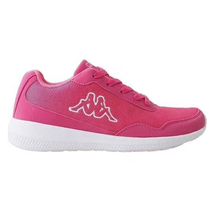 Baskets Kappa Follow Rose Femme Adulte Lacets Textile Plat Rose Cdiscount Chaussures