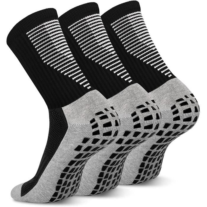 4 Paires Chaussette Football Antiderapante Hommes Femme Respirantes Anti Ampoules Chaussette Chaussettes de Sports