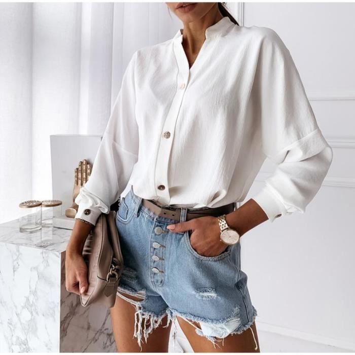 Chemise femme 2025 oversize