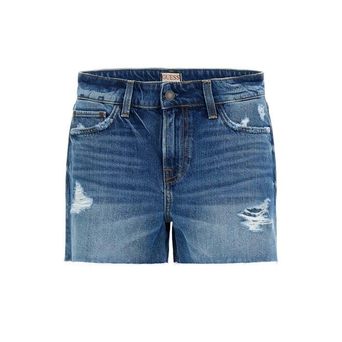 Short jean femme Guess Hola boo destroy 25 Boo destroy Cdiscount Pret a Porter