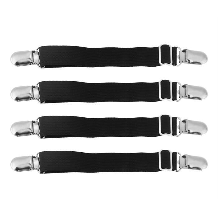 Attaches de Drap - MXZZAND - 4Pcs - Élastique Réglable - Système de ...
