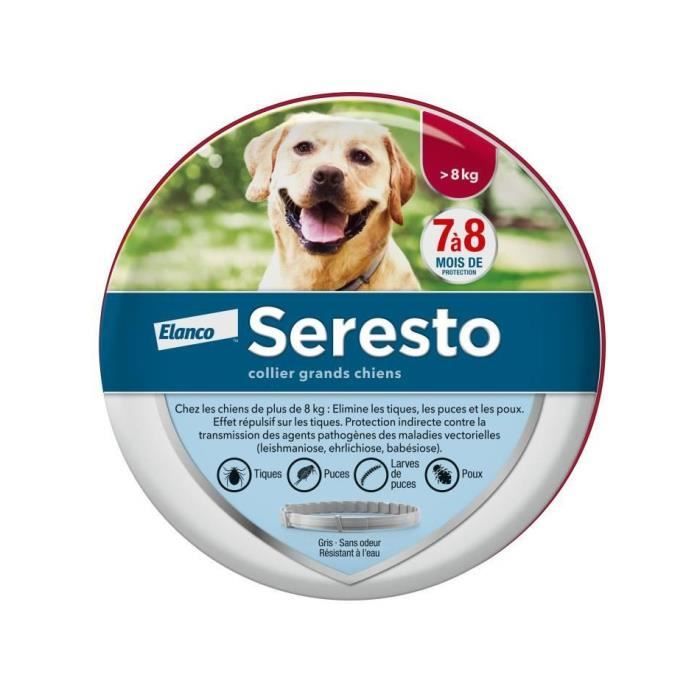 Meilleurs prix pour Occasion - Excellent Etat - Antiparasitaire externe contre puces, tiques et poux - 7 a 8 mois de protection - Protege contre le déve