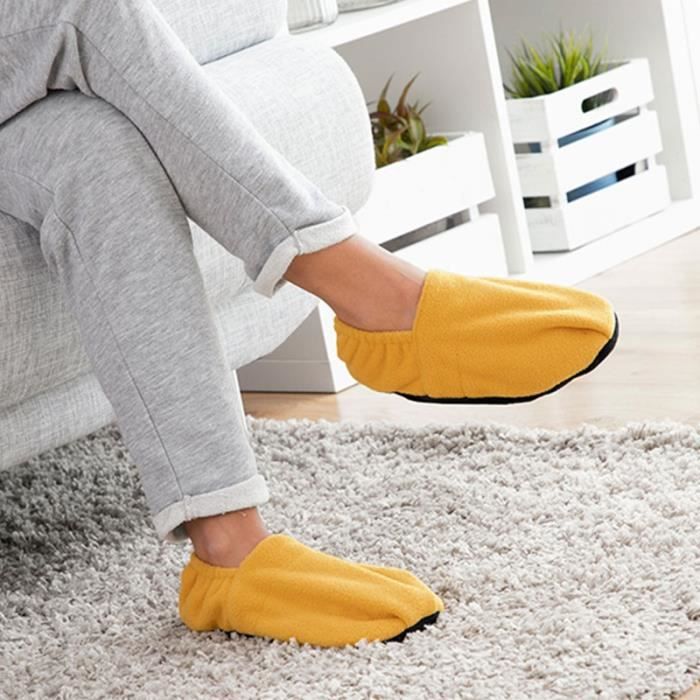 Chaussons chauffants micro clearance ondes
