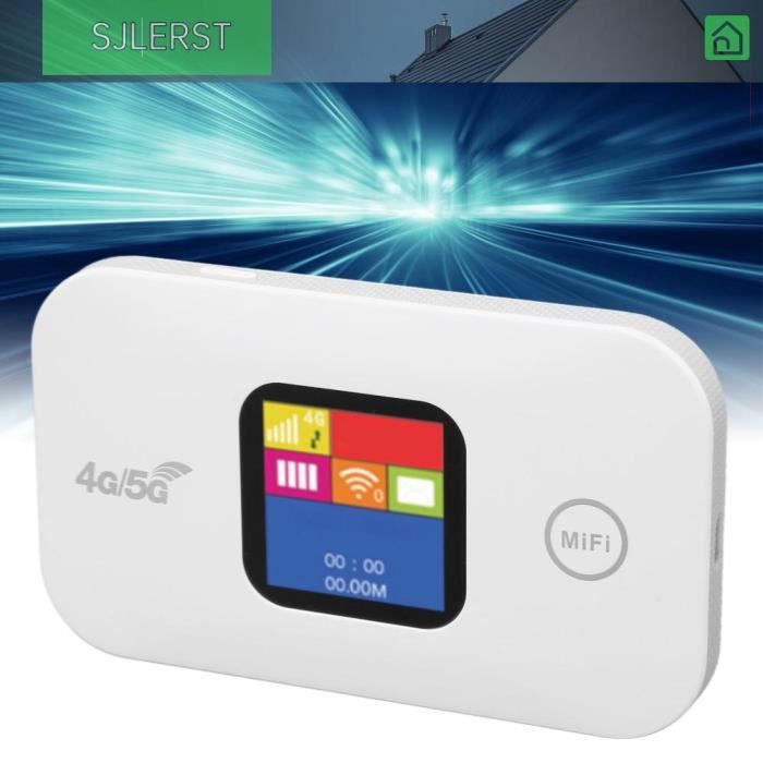 Appareil de Point D'accès Mobile 4G LTE, Appareil de Point D'accès WiFi Portable 150 Mbps, Routeur WiFi Portable d'alimentation USB 3000 MAh avec Emplacement pour Carte SIM