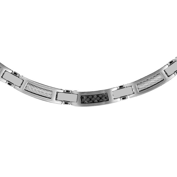 collier homme noir acier collier homme noir acier