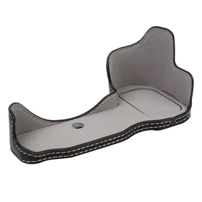 Housse Protection Cuir PU Olympus Pen Lite E-PL8 Avec Objectif 14-42mm EZ - Étui Marron Avec Sangle Et Porte-Carte
