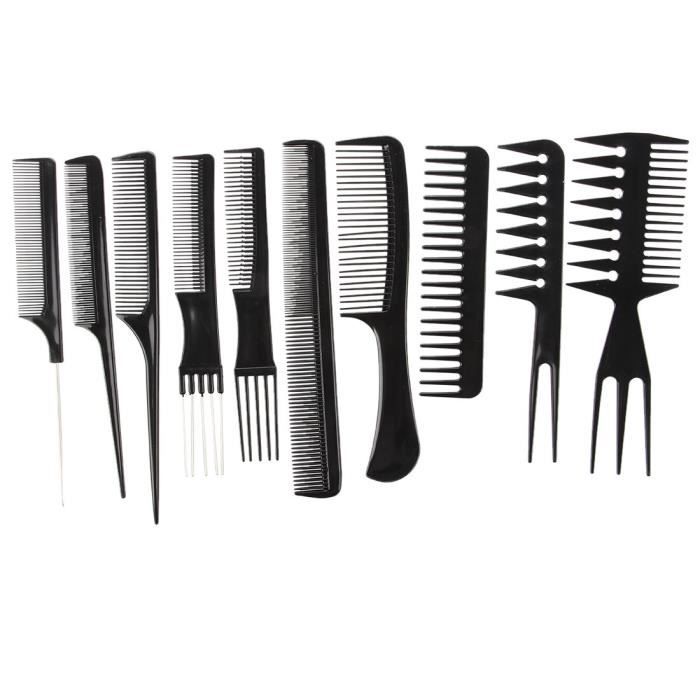 Kit 10 Peignes De Coiffure Peigne Professionnel Pour Coiffeur Achat Vente Brosse Peigne Kit 10 Peignes De Coiffure Cdiscount