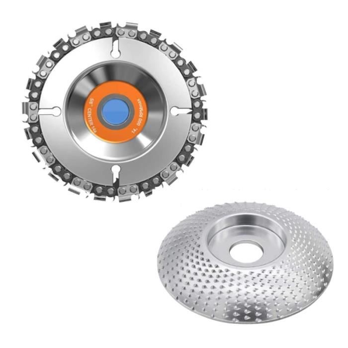 Disque De Sculpture Sur Bois Pour Meuleuse D'angle - 6 Dents Turbo, Alliage Haute Qualité, Diamètre 90mm - Pour Travail Du Bois, Sculpture, Polissage Plateaux à Thé