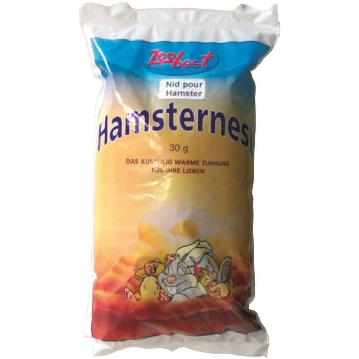 TYROL Nid en ouate blanc - Pour hamster - 30 g