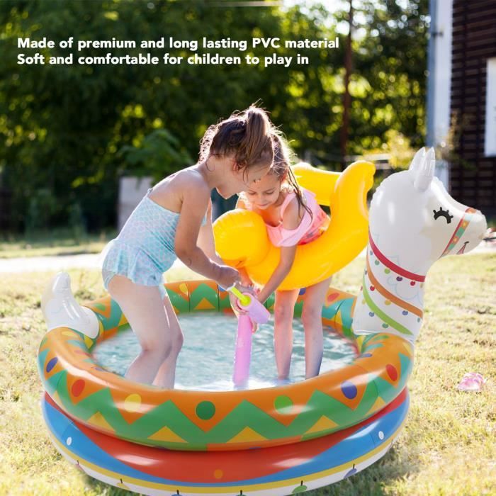 Piscine gonflable pour enfants - VGEBY - Forme animale - PVC confortable et  durable - Anti-fuite