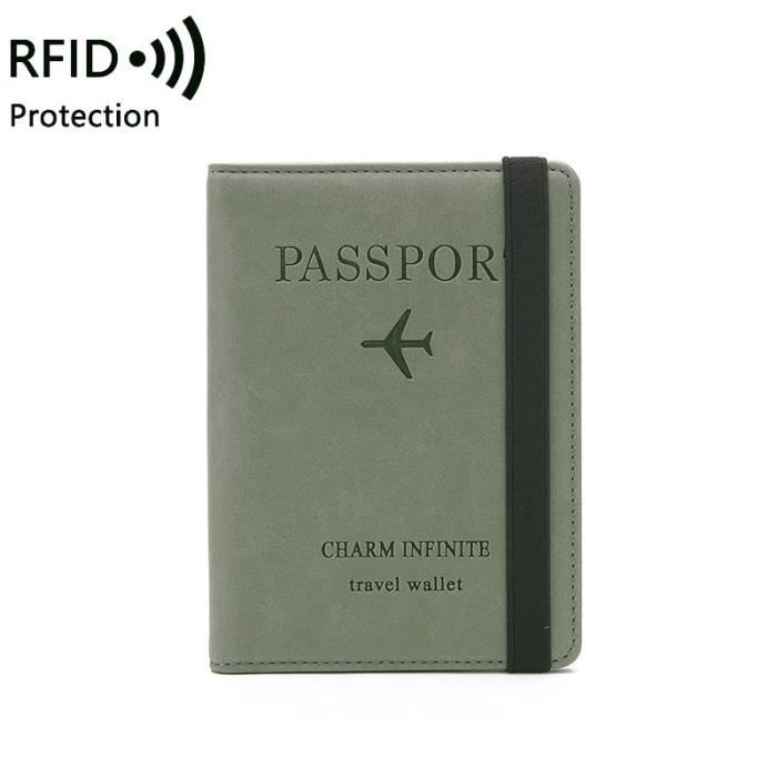 Pochette Passeport ZOPJUMA Lot De 2 - Cuir PU Voyage - Porte Documents Organisateur