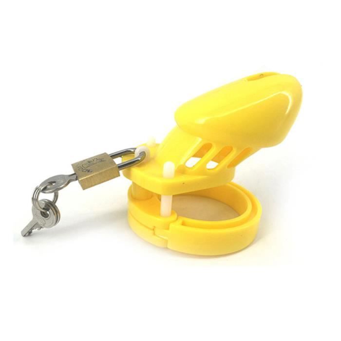 Cage De Chasteté Homme Avec Anneaux - 5 Tailles - Plastique - Accessoire SM Soumission - Neuf