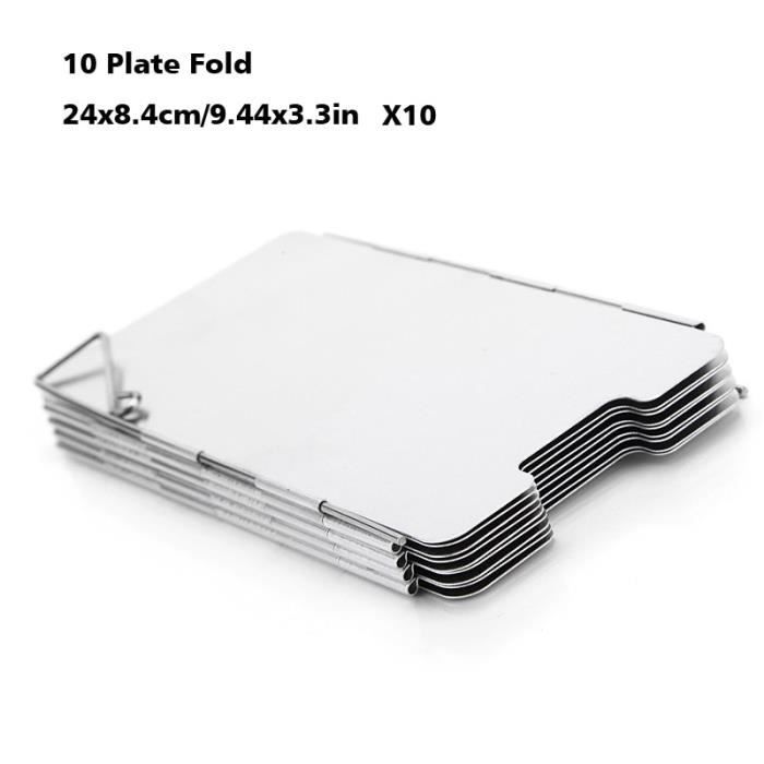 Zunishaone Pare-brise pliable pour poêle de camping avec 10 plaques de