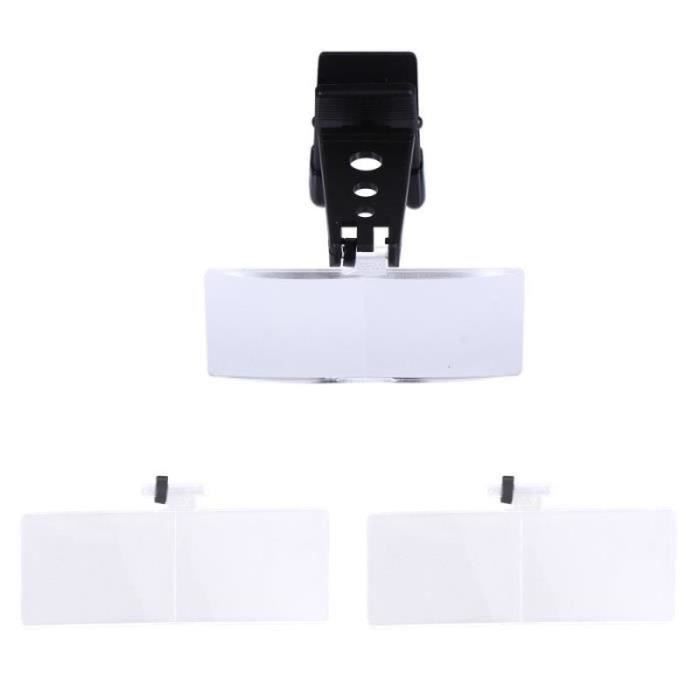 Loupe à Clipser Sur Lunettes - Grossissement 1,5x 2,5x 3,5x, Avec Lumière, Idéale Pour Travaux De Précision