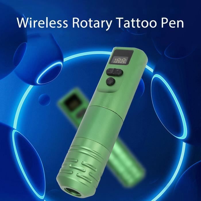 TATELF Kit de stylo de tatouage rotatif pour Machine à tatouer sans fil avec 20 pièces cartouches aiguilles batterie de tatouage pour les tatoueurs débutants