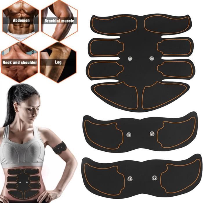 Ceinture Abdominale AILEDA EMS – électrostimulateur Musculaire, Rechargeable USB, Pour Abdos/bras/jambes, Unisexe